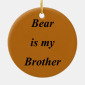 Beer is mijn broer Cherokee Ornament (Achterkant)