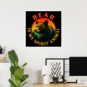 Beer is mijn dier van de geest poster (Thuiskantoor)