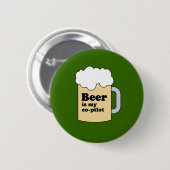 BEER IS MIJN KOPILOOT RONDE BUTTON 5,7 CM (Voorkant /achterkant)