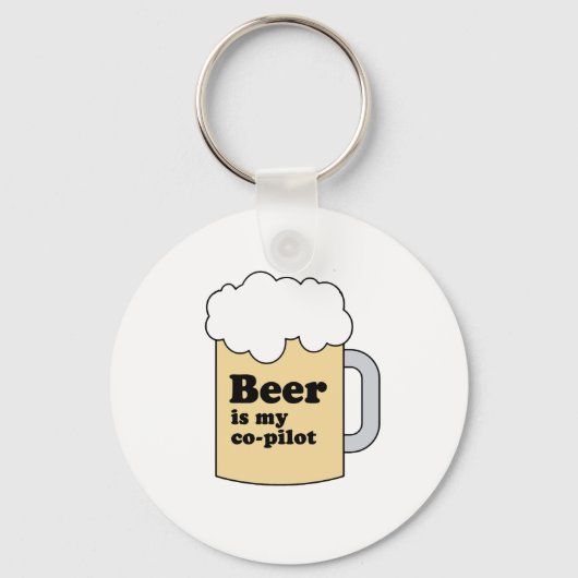 BEER IS MIJN KOPILOOT SLEUTELHANGER (Voorkant)