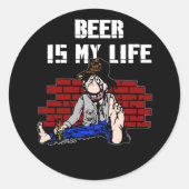 Beer is mijn leven Stickers (Voorkant)