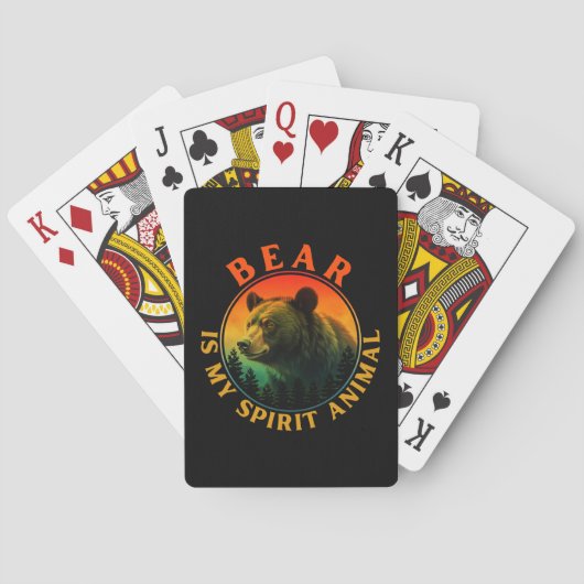 Beer is mijn spirituele dier pokerkaarten (Achterkant)