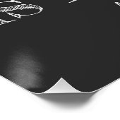 Beer is My Spirit Animal grappig quote krijtontwer Perfect Poster (Hoek)