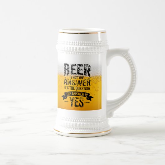 Beer is niet de antwoordenbalk bierpul (Rechts)