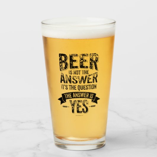Beer is Not Glas (Voorkant gevuld)