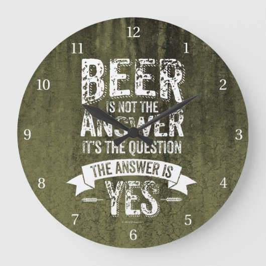 Beer Is Not The Answer Grote Klok (Voorkant)