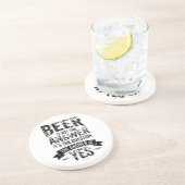 Beer is Not Zandsteen Onderzetter (Zijkant)