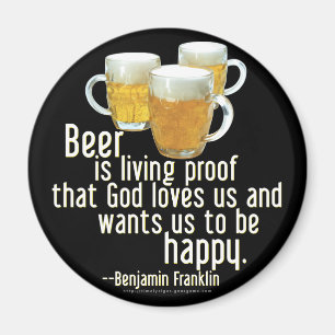 Beer is Proof (Franklin) Magneet