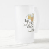 Beer is Proof (Franklin) Matglas Bierpul (Voorkant rechts)