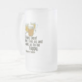 Beer is Proof (Franklin) Matglas Bierpul (Voorkant links)