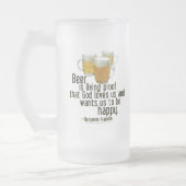 Beer is Proof (Franklin) Matglas Bierpul (Links)