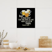 Beer is Proof (Franklin) Poster (Keuken)