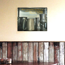 Beer is proof Quote van Benjamin Franklin Metal Ar