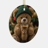 Beer-ista Koude Teddybeer Keramisch Ornament (Rechts)