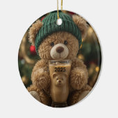 Beer-ista Koude Teddybeer Keramisch Ornament (Links)
