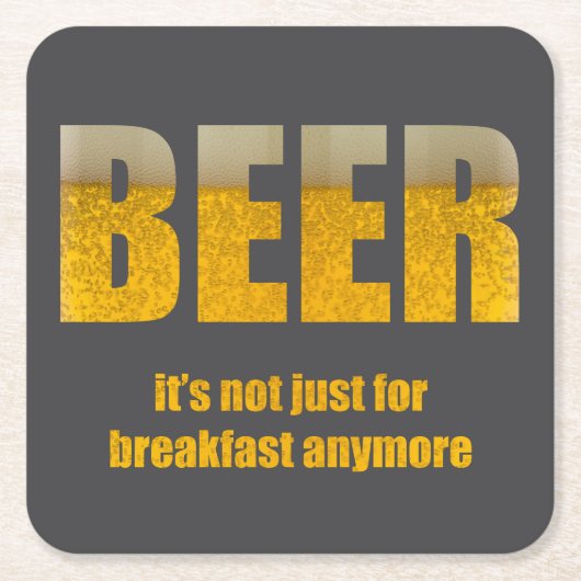 Beer It's Not Just For Breakfast  Kartonnen Onderzetters (Voorkant)