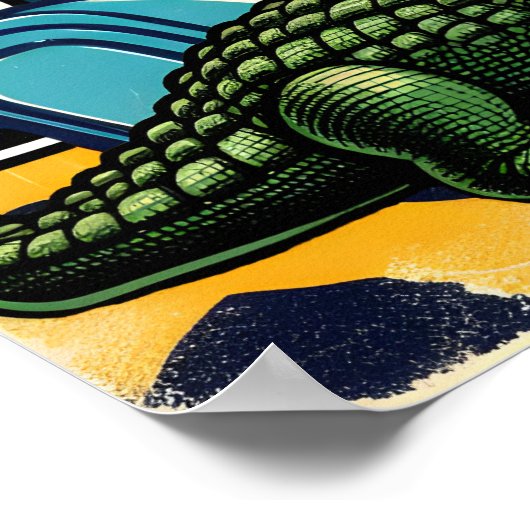 'Beer jarig' Poster (Hoek)