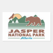 Beer Jasper National Park Rechthoekige Sticker (Voorkant)