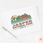 Beer Jasper National Park Rechthoekige Sticker (Envelop)