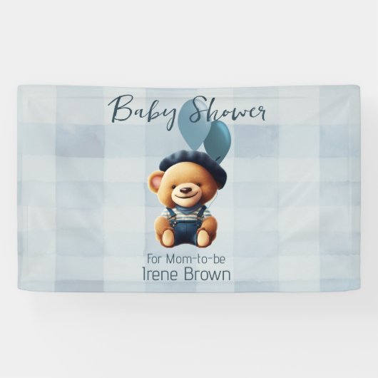 Beer Jean Baby shower Horizontale Banner (Horizontaal)