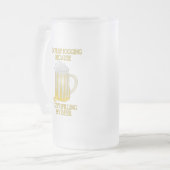 Beer Jogging Matglas Bierpul (Voorkant links)