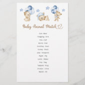 Beer jongen baby shower Baby Dier Match (Achterkant)