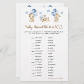 Beer jongen baby shower Baby Rond de Wereld (Voorkant / Achterkant)