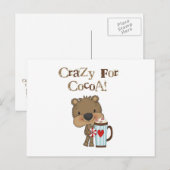 Beer Jongen Dol op Cacaovakantie Feestdagenkaart (Voorkant / Achterkant)