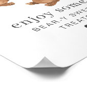 Beer Jongen Meisje Twins - 1e Verjaardag - Treats  Poster (Hoek)