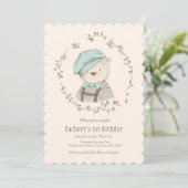  Beer jongens Birthday Uitnodiging (Staand voorkant)