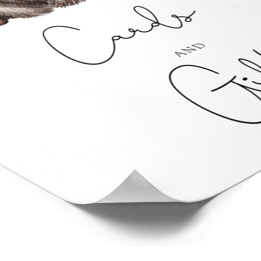 Beer - Kaarten en geschenken baby shower Poster (Hoek)