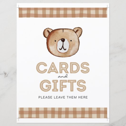 Beer Kaarten en Geschenken Teken (Voorkant)