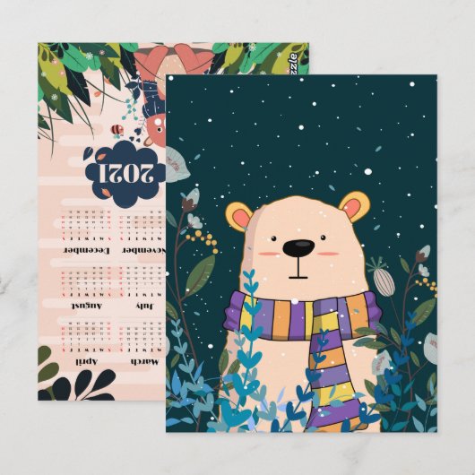 Beer kalender Briefkaart (Voorkant / Achterkant)