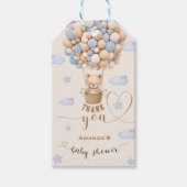 Beer Kaum Wachten Jongens Shower Bedankt Cadeaulabel (Voorkant)