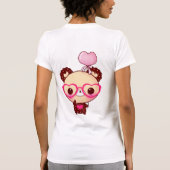 Beer Kawaii chocolade T-shirt (Achterkant)