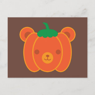 Beer Kawaii Halloween Pumpkin Briefkaart