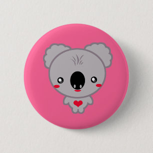 Beer Kawaii Koala Ronde Button 5,7 Cm