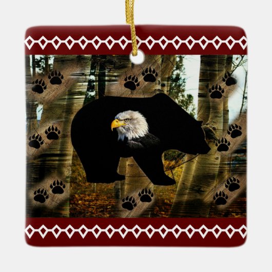 Beer Keramisch Ornament (Voorkant)
