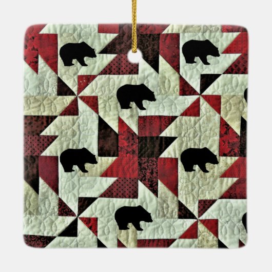 Beer Keramisch Ornament (Achterkant)