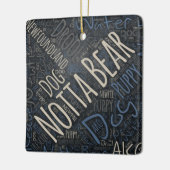 Beer keramisch Ornament (Links)