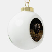 Beer Keramische Bal Ornament (Links)