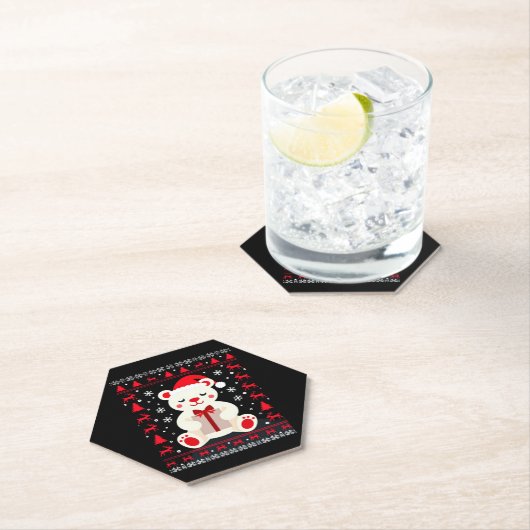 Beer Kerst (1) Kartonnen Onderzetters (Insitu)