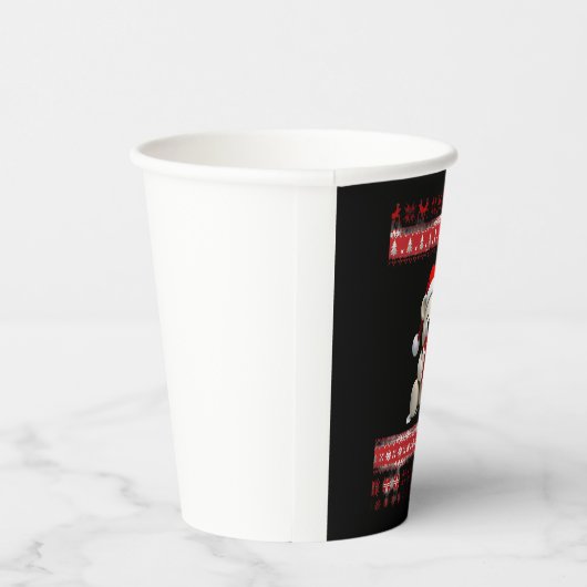 Beer Kerst (1) Papieren Bekers (Rechts)