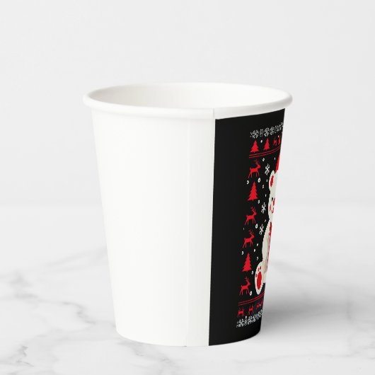 Beer Kerst (1) Papieren Bekers (Rechts)