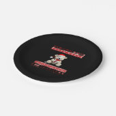 Beer Kerst (1) Papieren Bordje (Gekanteld)