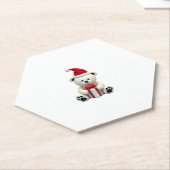 Beer Kerst (2) Kartonnen Onderzetters (Schuin)