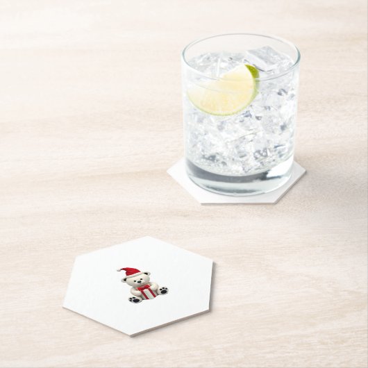 Beer Kerst (2) Kartonnen Onderzetters (Insitu)