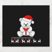 Beer Kerst (2) Sparkling Wijnetiket (Enkel label)