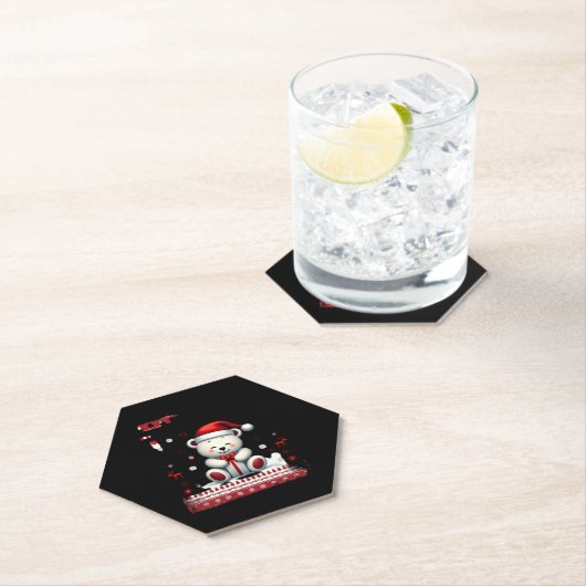 Beer Kerst (4) Kartonnen Onderzetters (Insitu)