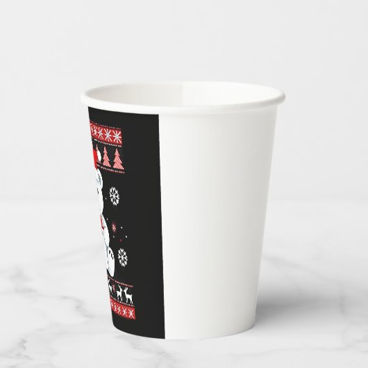 Beer Kerst (5) Papieren Bekers (Links)